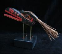 Raven Mask on Stand