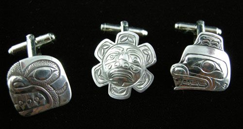 Silver Cuff Links (Three Designs)