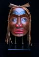 Portrait Mask on Stand with Cedar Bark