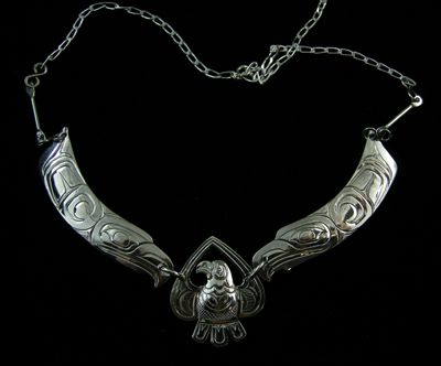 Eagle Choker with Eagle Wings