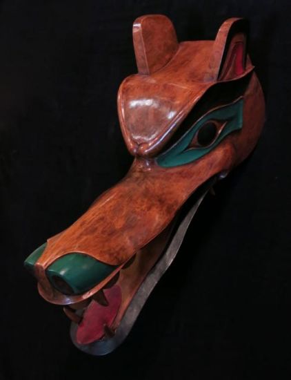 Wolf Mask with Articulating Lower Jaw II